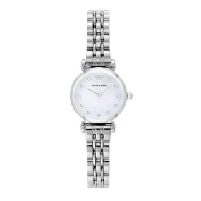 Emporio Armani Silver Tone Analogue Watch AR1961