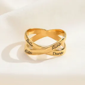 Exquisite and extraordinary cross ring