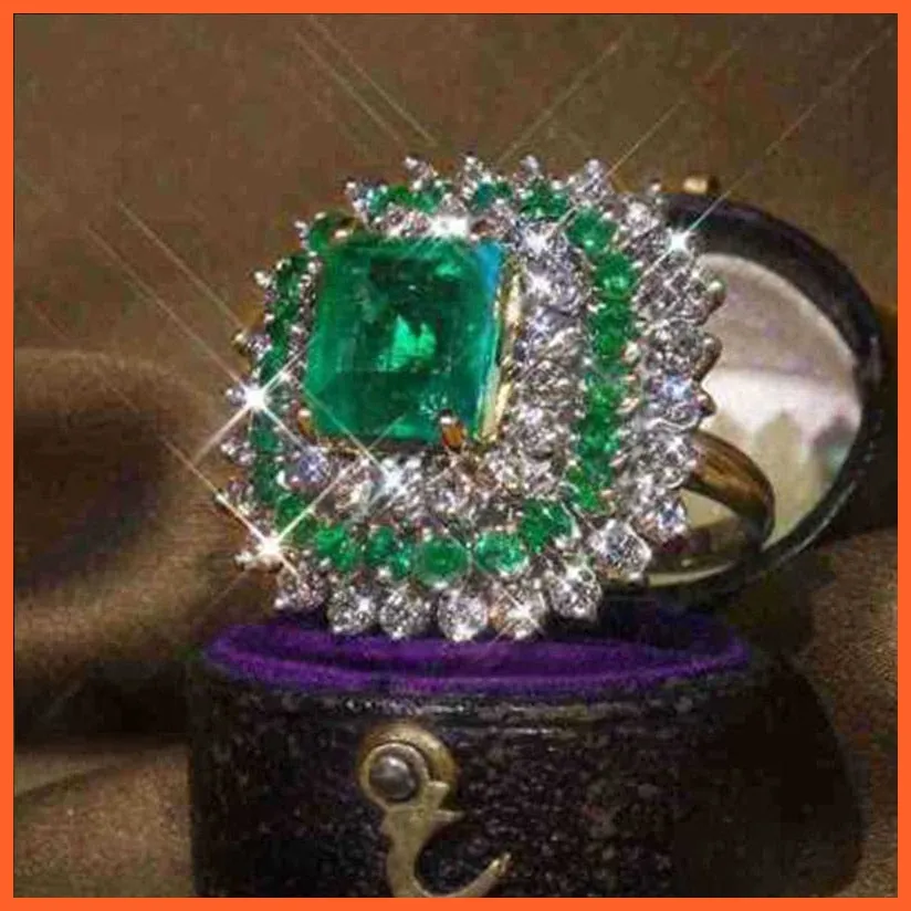 Exquisite Shiny Luxury Vintage White Swan Pearl Rings For Women