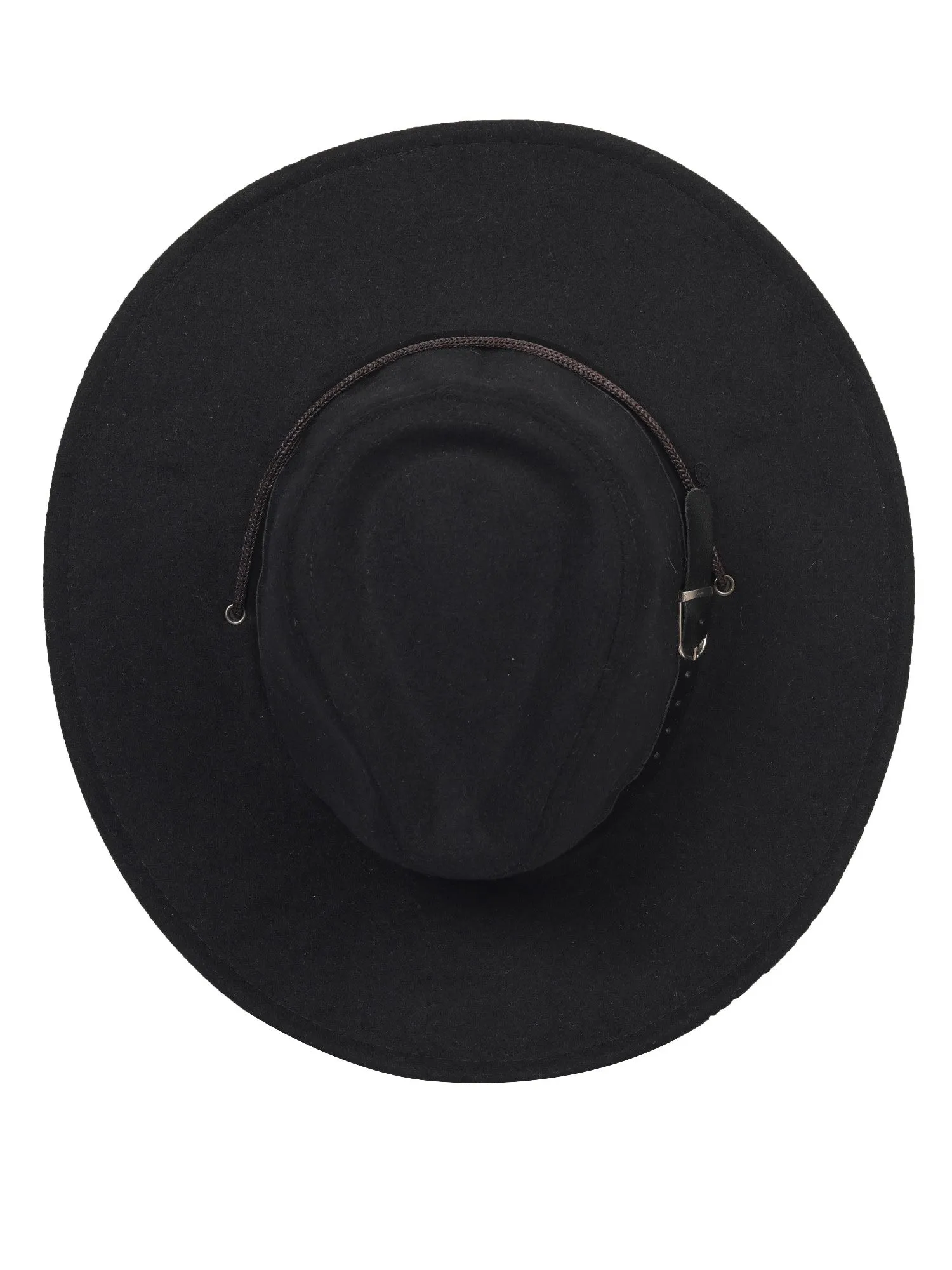 FabSeasons Panama Hat / cap for Men & Women with Drawstring for adjustment, Black
