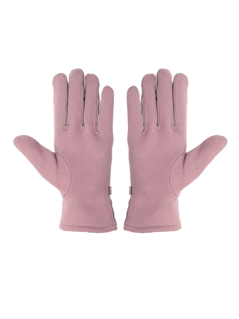 Fabseasons Winter Gloves for Girls and Women: Faux Fur Inner, Touchscreen Enabled