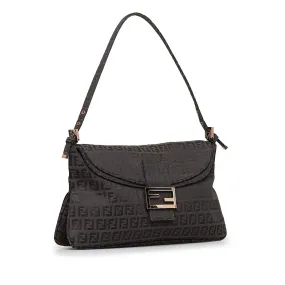 Fendi Zucchino Double Flap Baguette (SHG-RIWGfn)