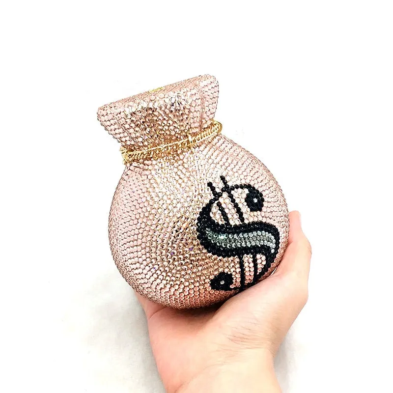 Full Crystal Money Bag