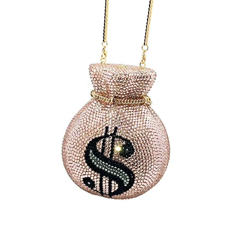 Full Crystal Money Bag