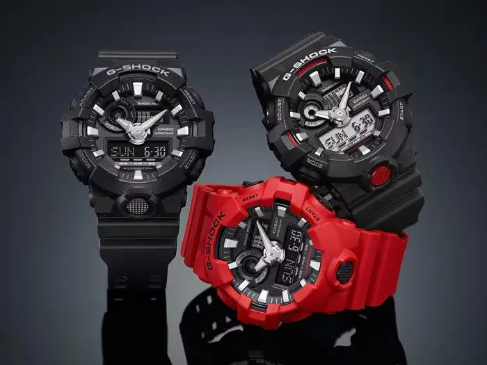G-Shock Black / Red - GA700-1A