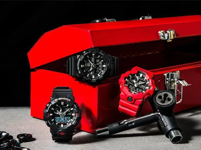 G-Shock Black / Red - GA700-1A
