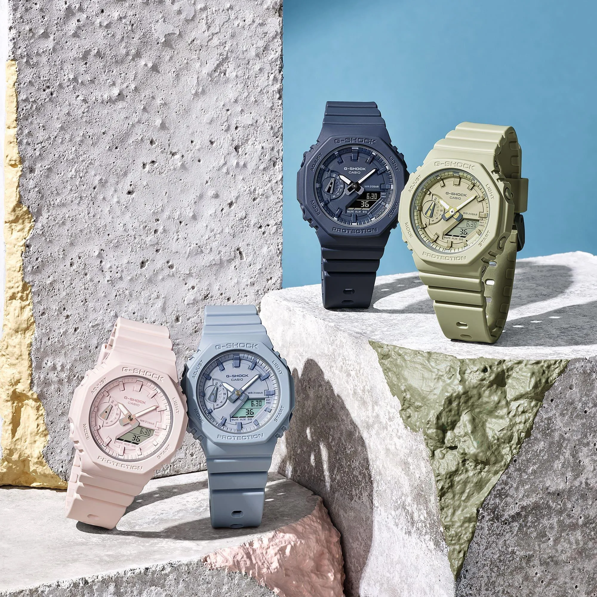 G-Shock Mid Size Carbon Core Series - Navy Blue - GMAS2100BA-2A1