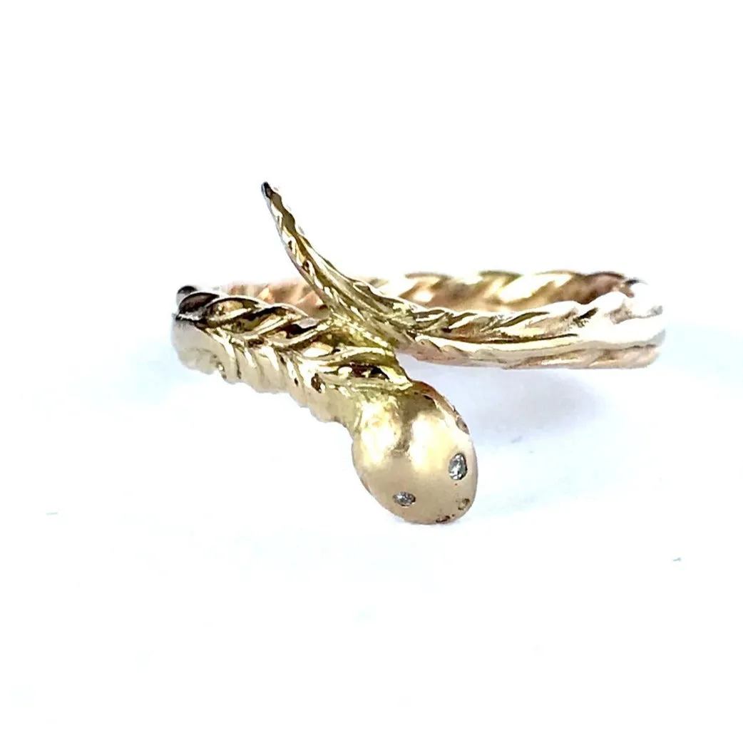 Golden Snake Ring