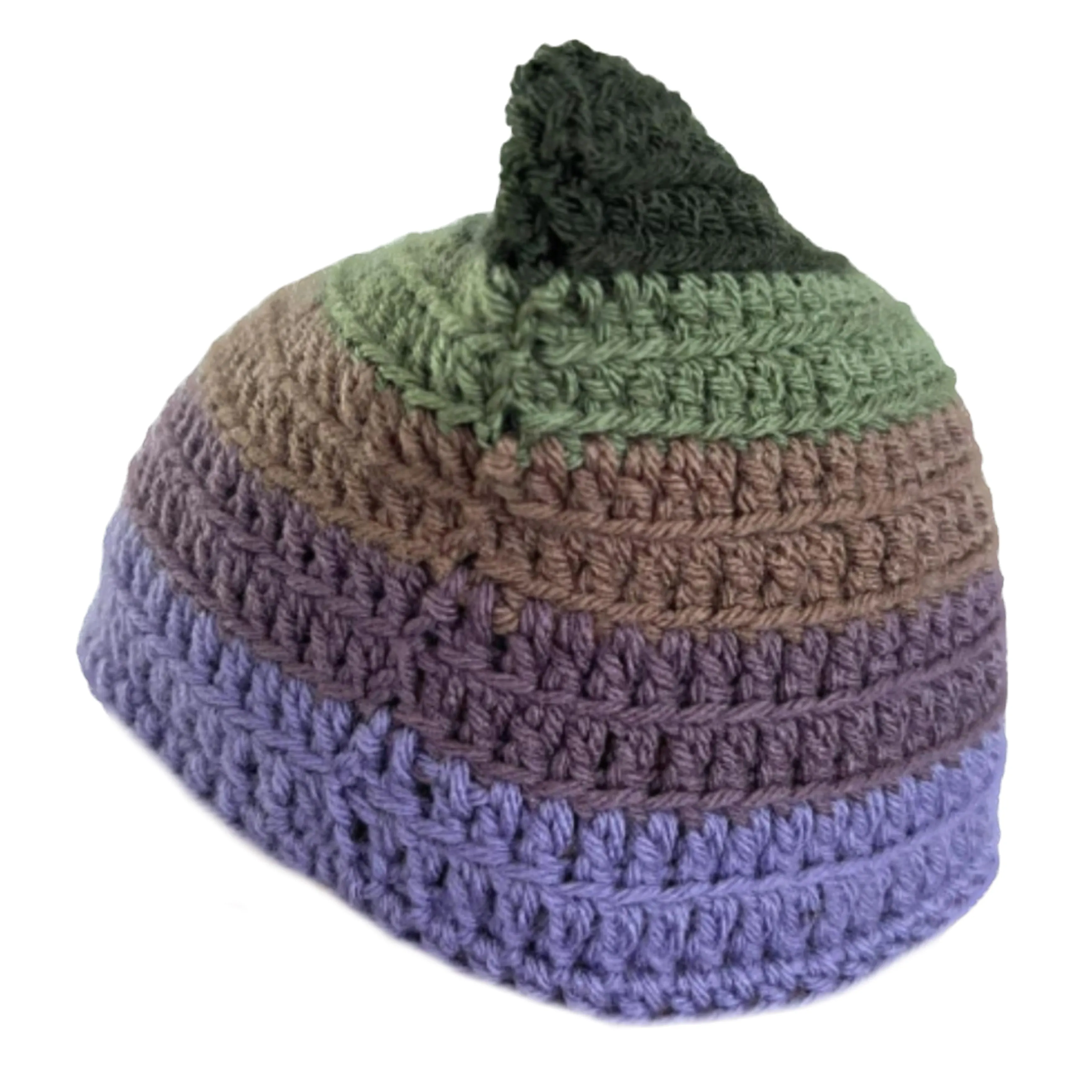 Green and Purple Cat Hat
