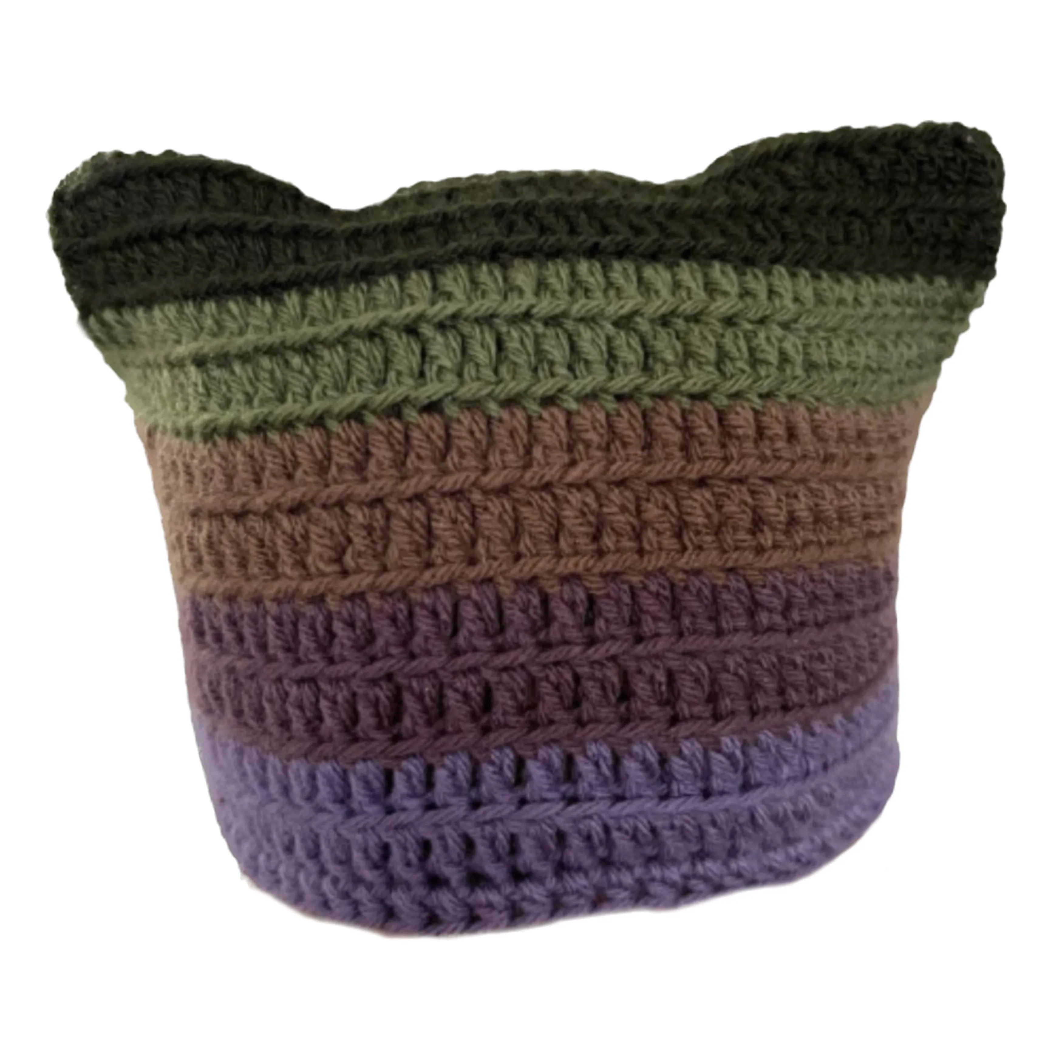 Green and Purple Cat Hat