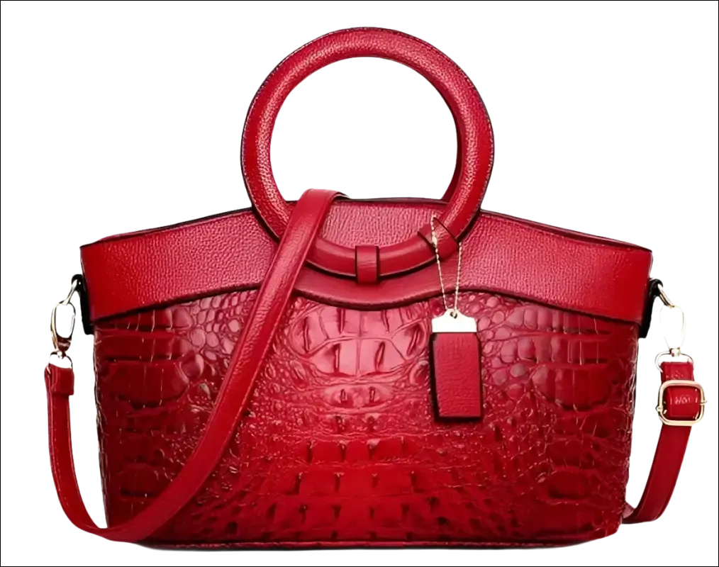 Green Crocodile Handbag Stylish Casual Temperament