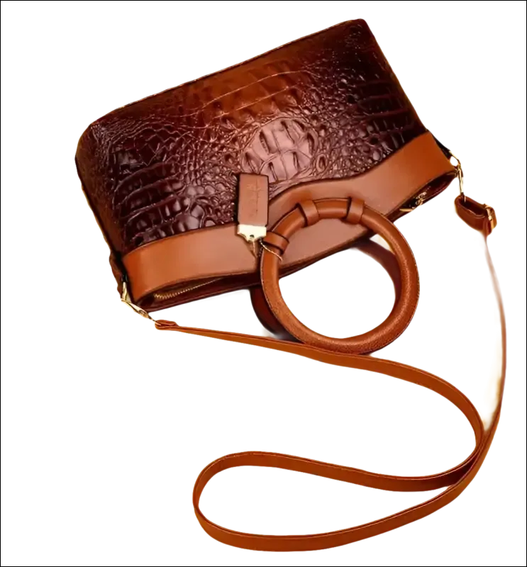 Green Crocodile Handbag Stylish Casual Temperament