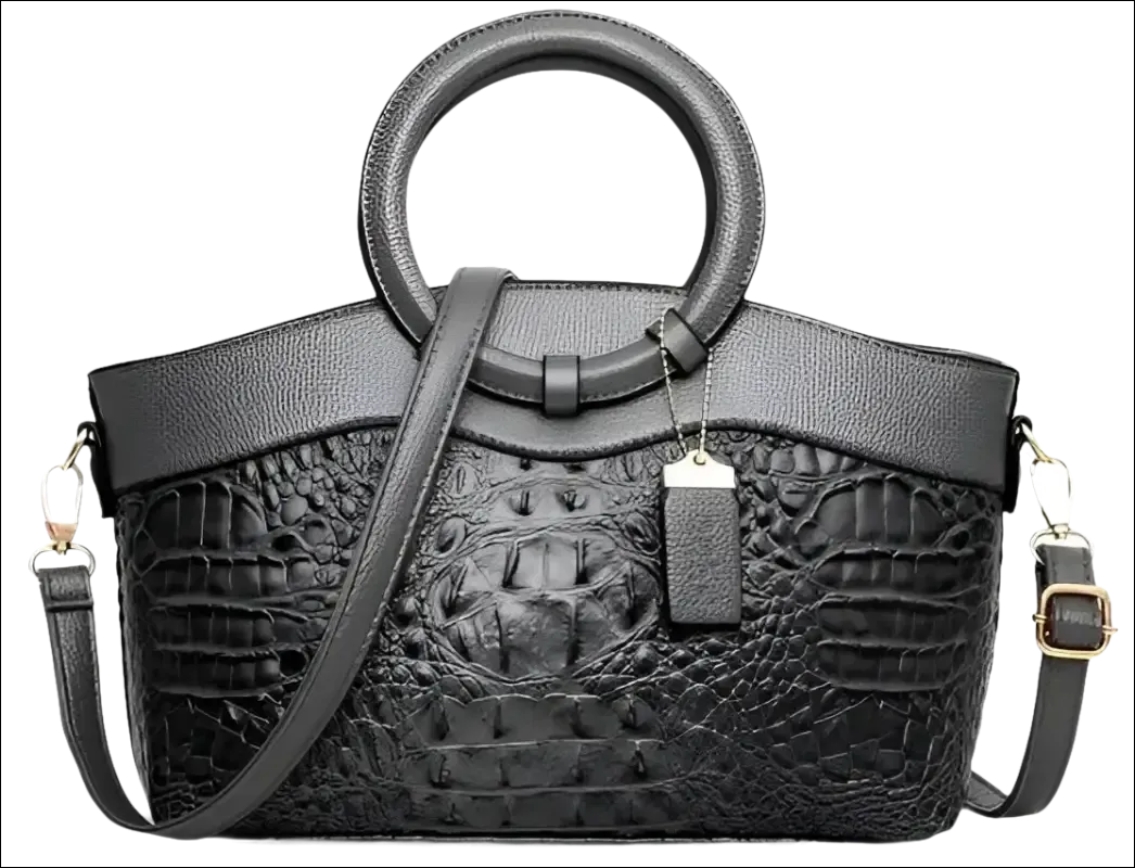 Green Crocodile Handbag Stylish Casual Temperament