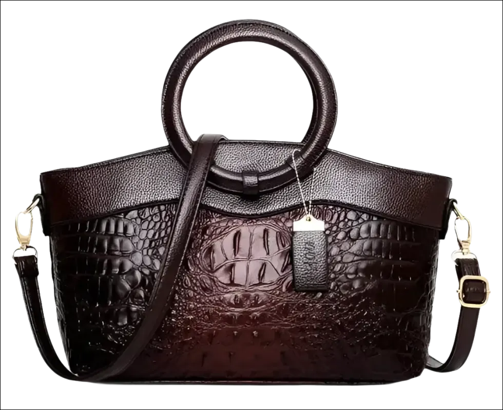 Green Crocodile Handbag Stylish Casual Temperament