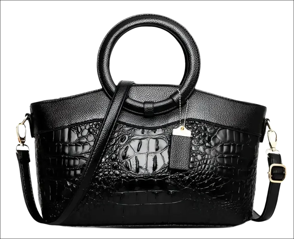 Green Crocodile Handbag Stylish Casual Temperament
