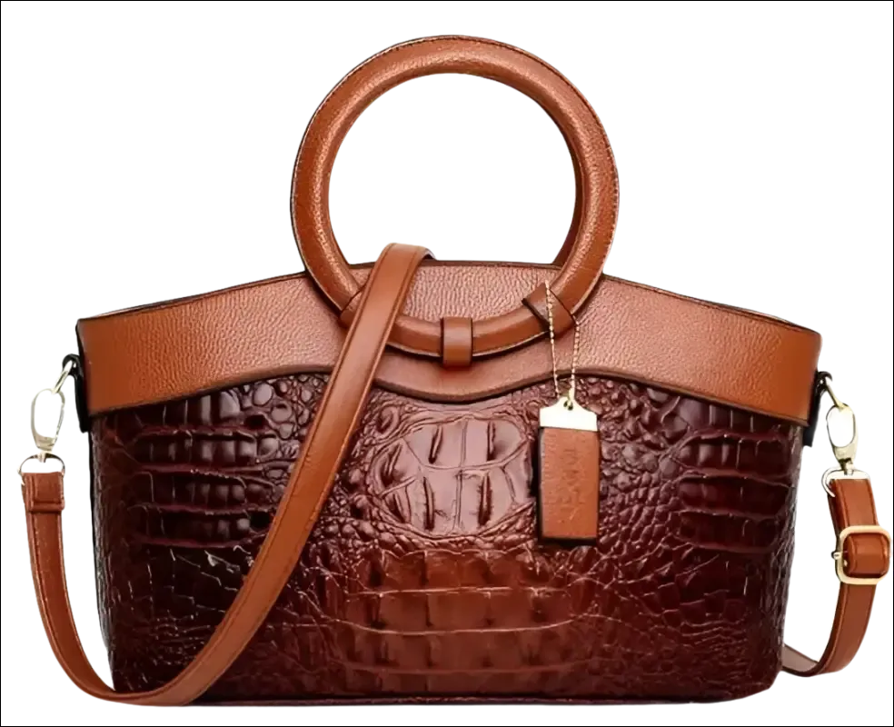 Green Crocodile Handbag Stylish Casual Temperament