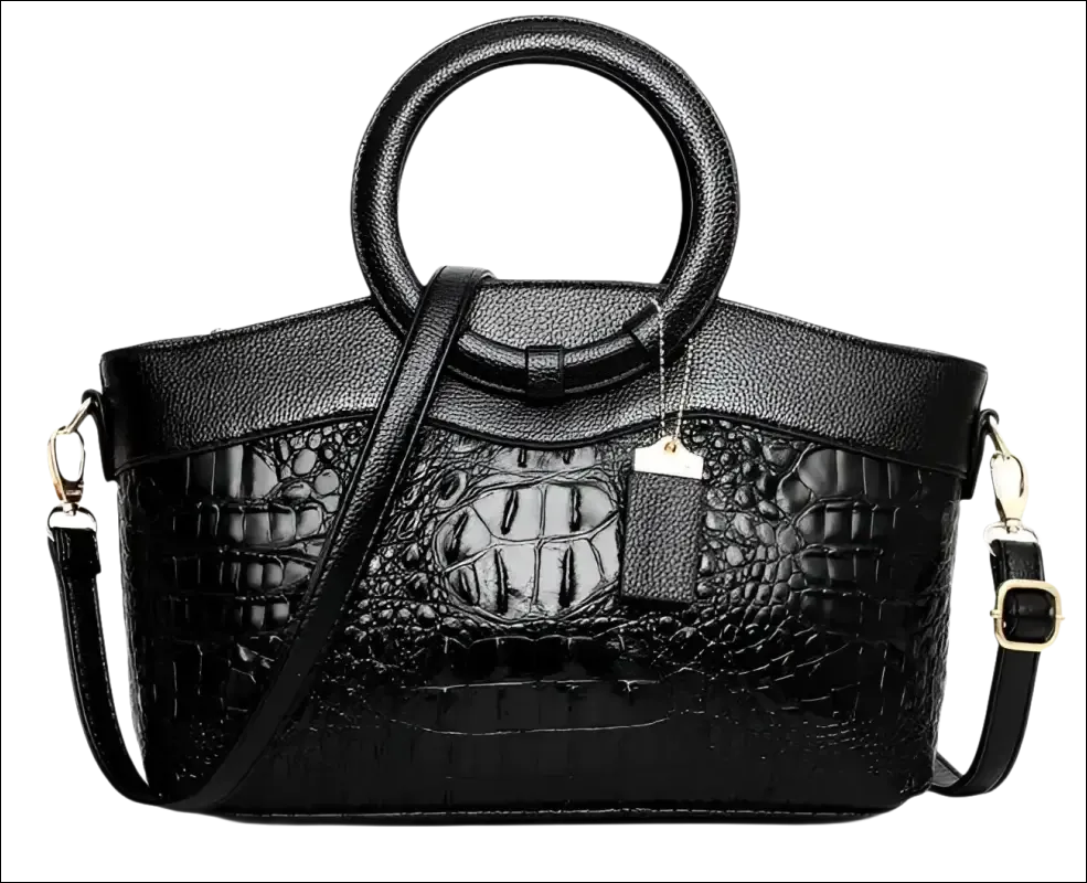 Green Crocodile Handbag Stylish Casual Temperament