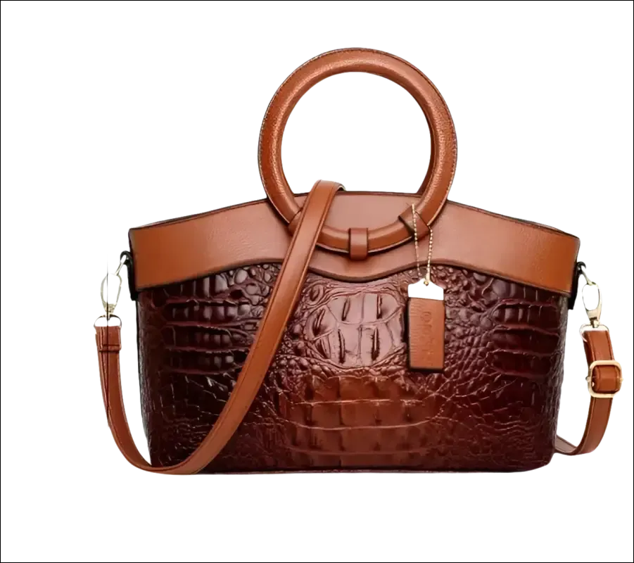 Green Crocodile Handbag Stylish Casual Temperament