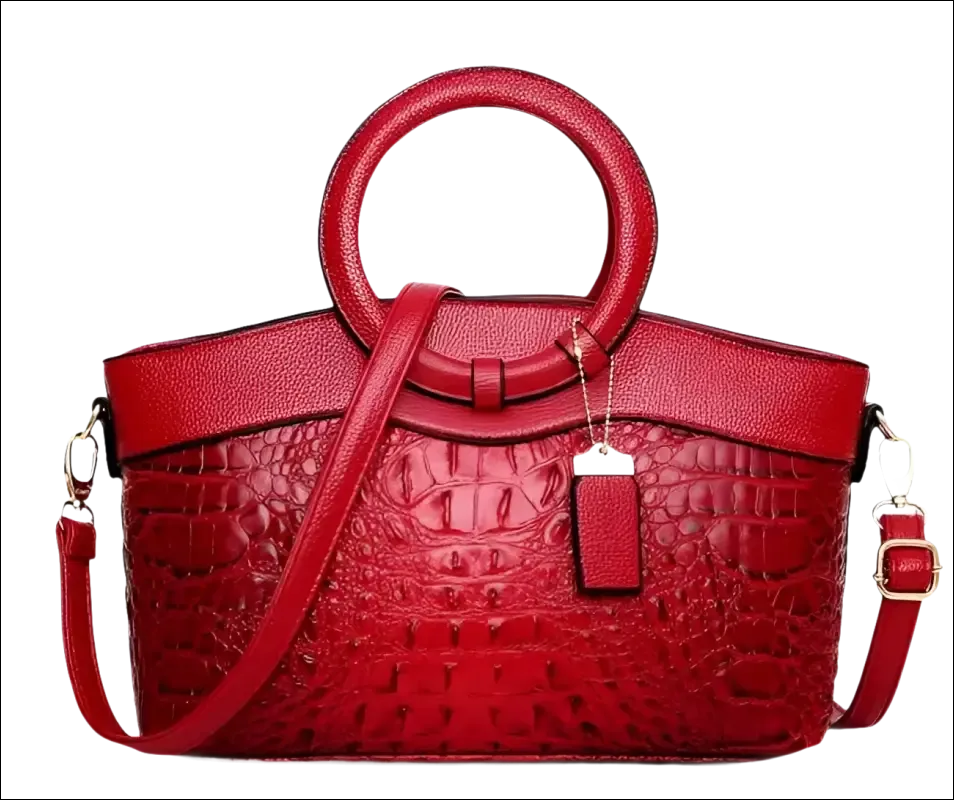 Green Crocodile Handbag Stylish Casual Temperament