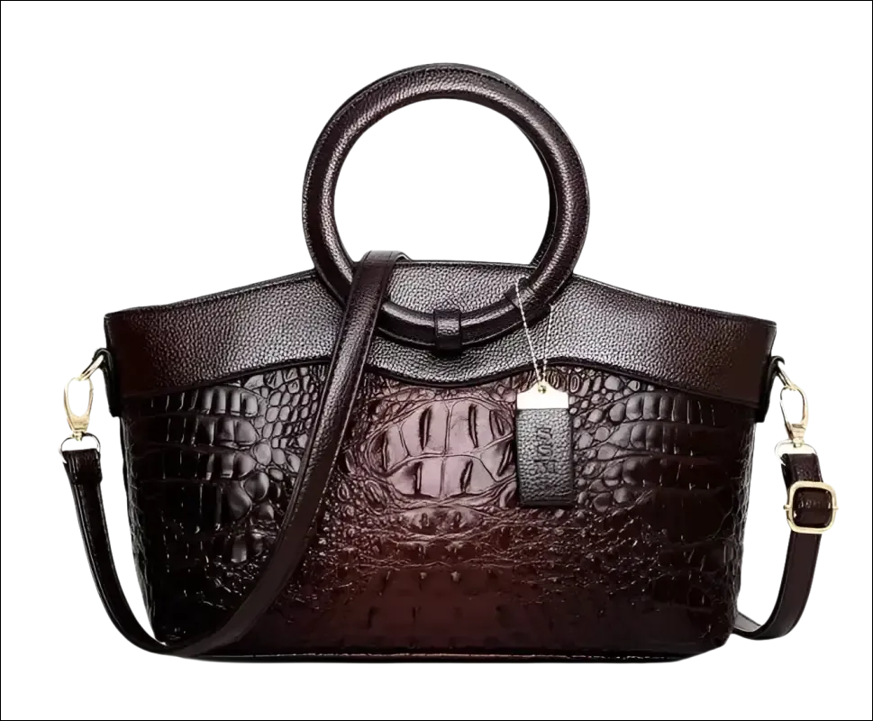 Green Crocodile Handbag Stylish Casual Temperament