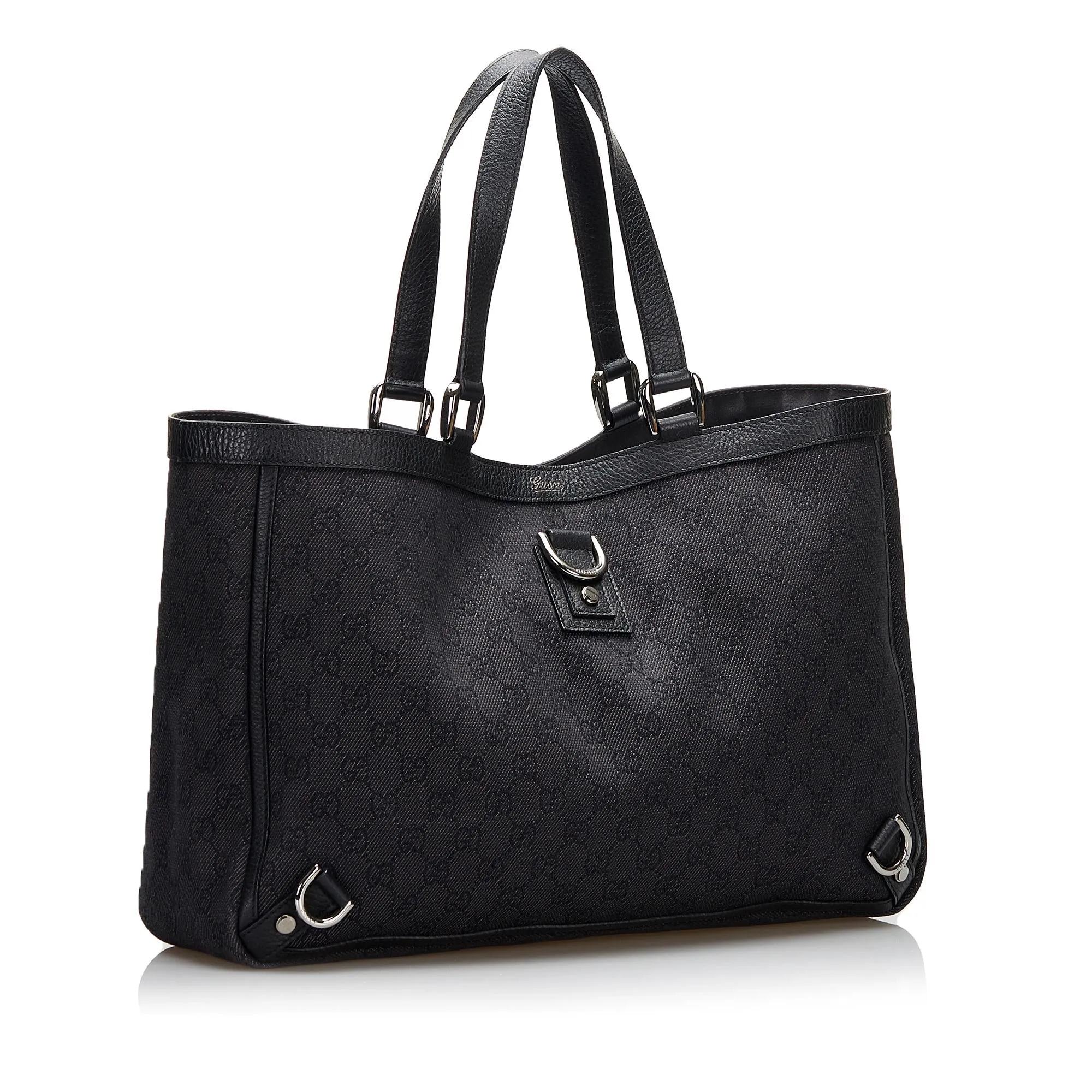 Gucci GG Canvas Abbey D-Ring Tote Bag (SHG-L70aPG)