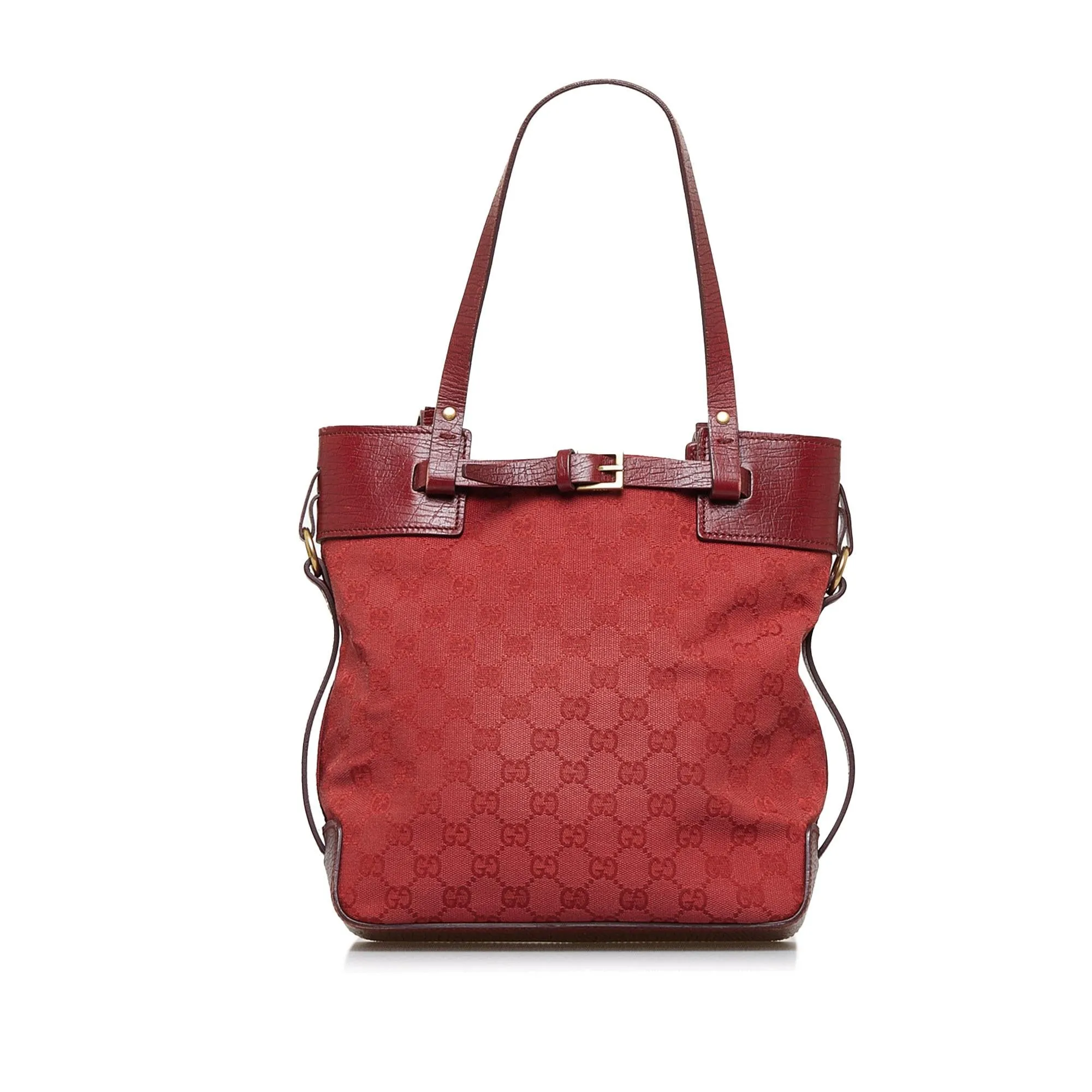Gucci GG Canvas Belt Tote Bag (SHG-RoMOGQ)