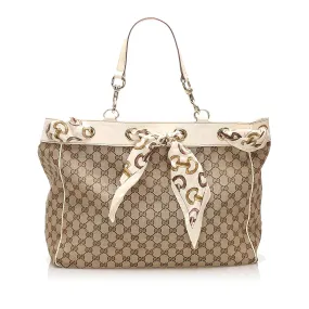 Gucci GG Canvas Positano Tote Bag