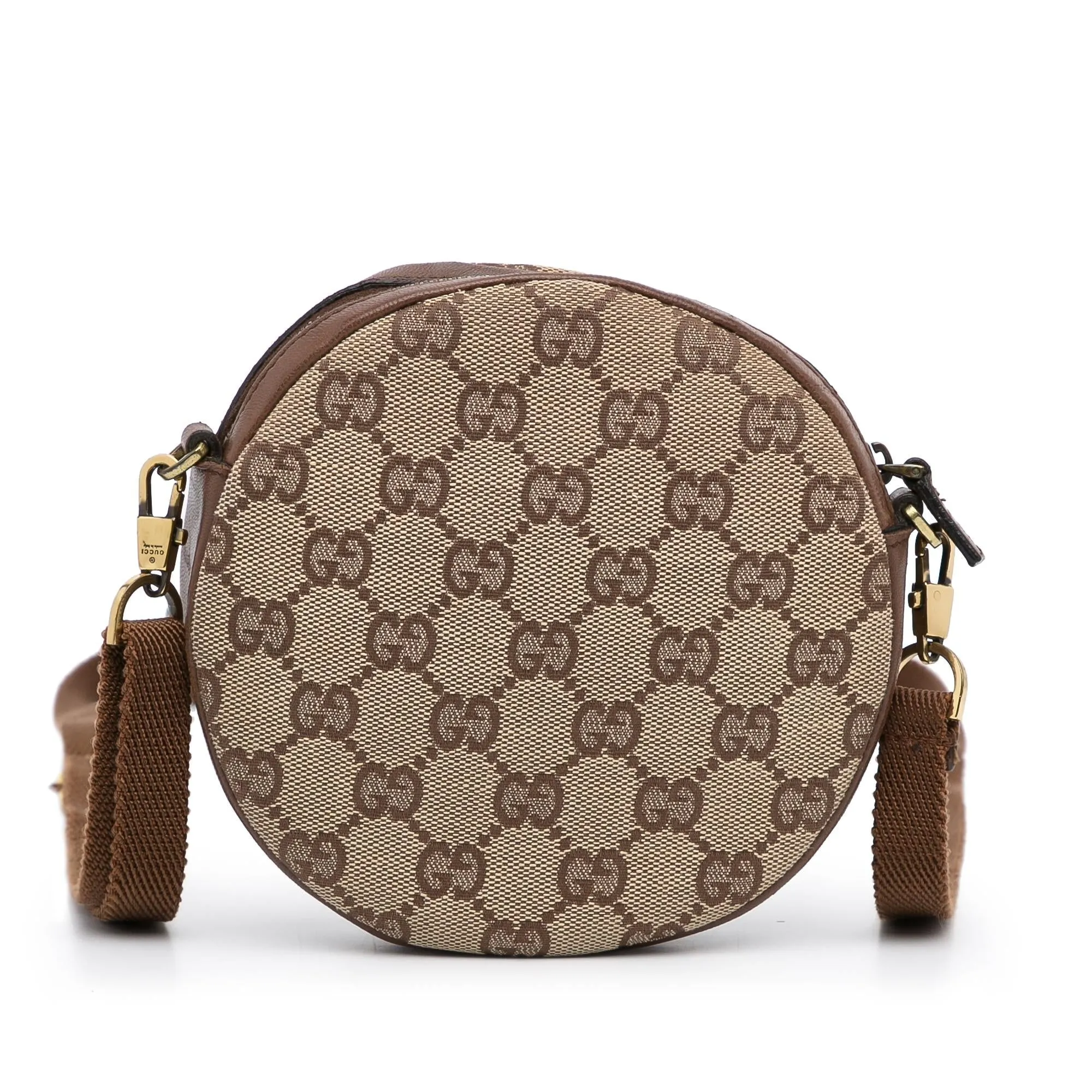 Gucci GG Canvas Round Crossbody (SHG-vcB2C2)