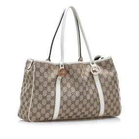 Gucci GG Canvas Twins Tote (SHG-gu3wR2)