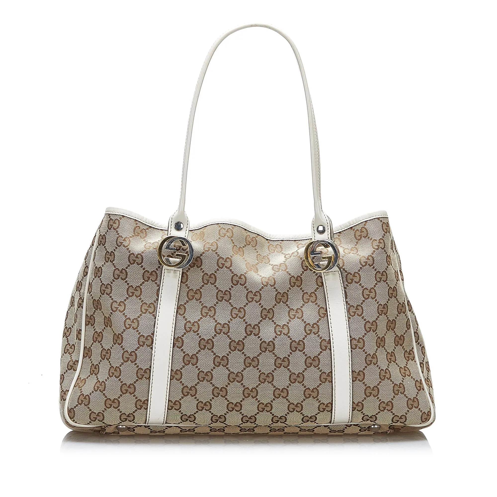 Gucci GG Canvas Twins Tote (SHG-gu3wR2)