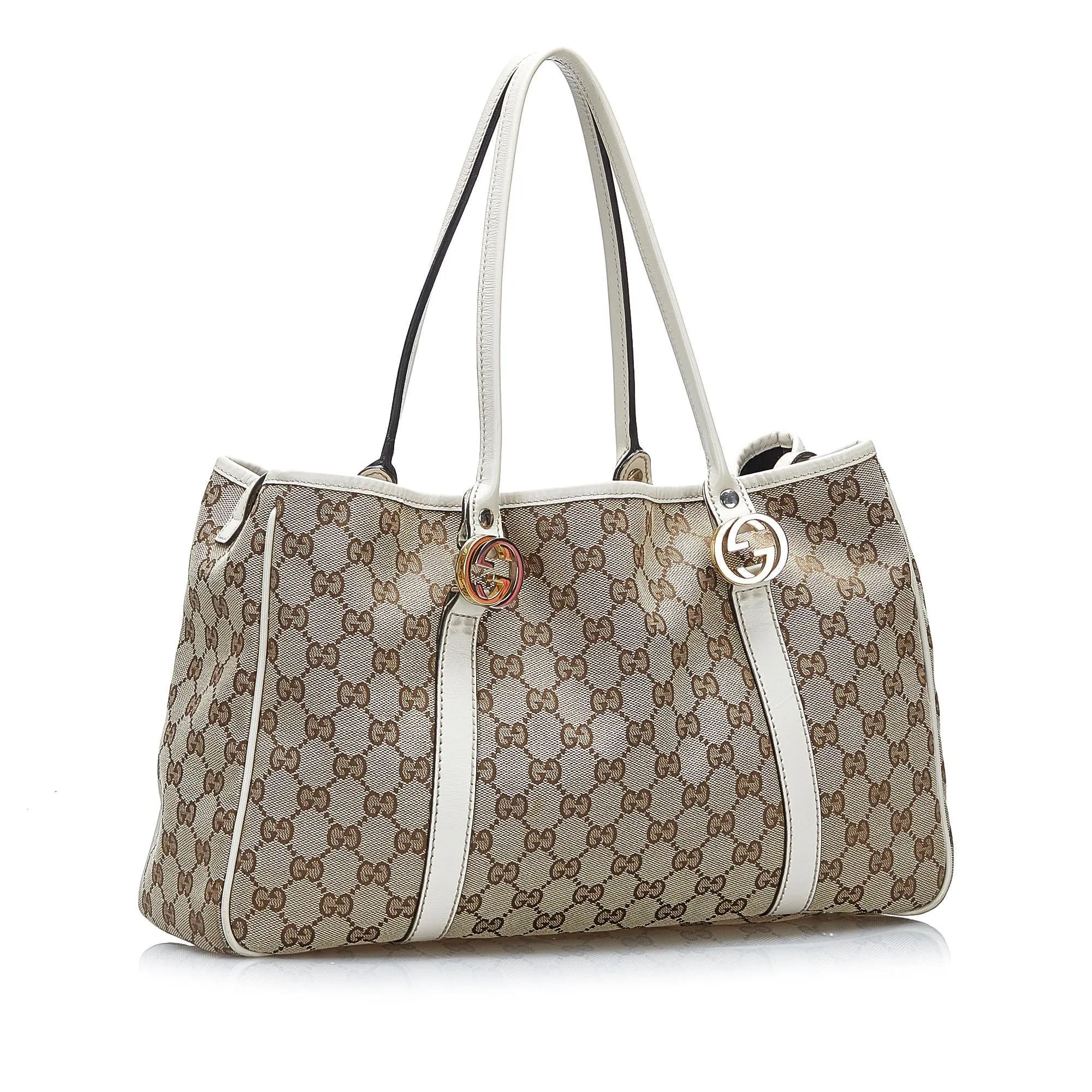 Gucci GG Canvas Twins Tote (SHG-gu3wR2)