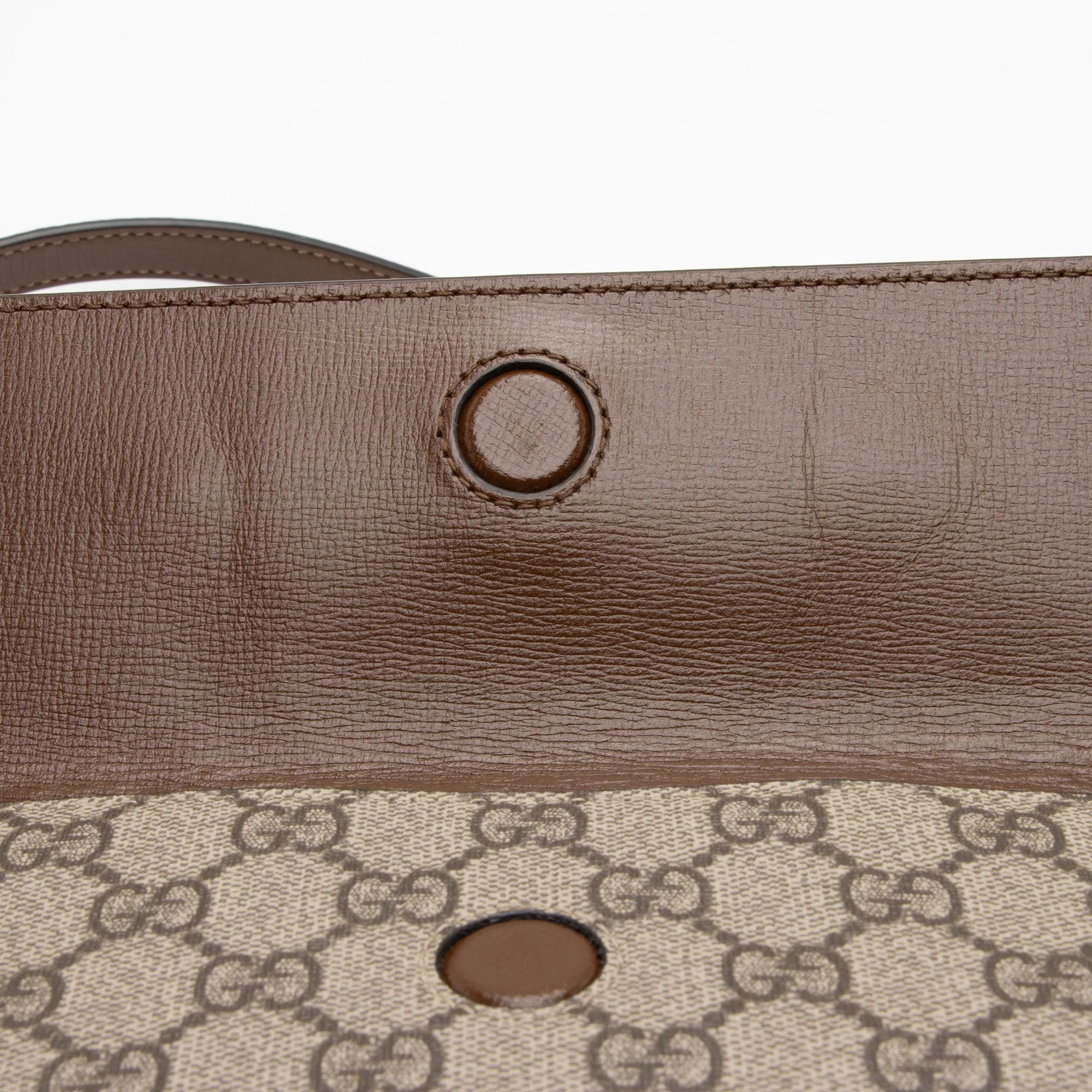 Gucci GG Supreme 1955 Horsebit Small Shoulder Bag (SHF-o9bVc1)