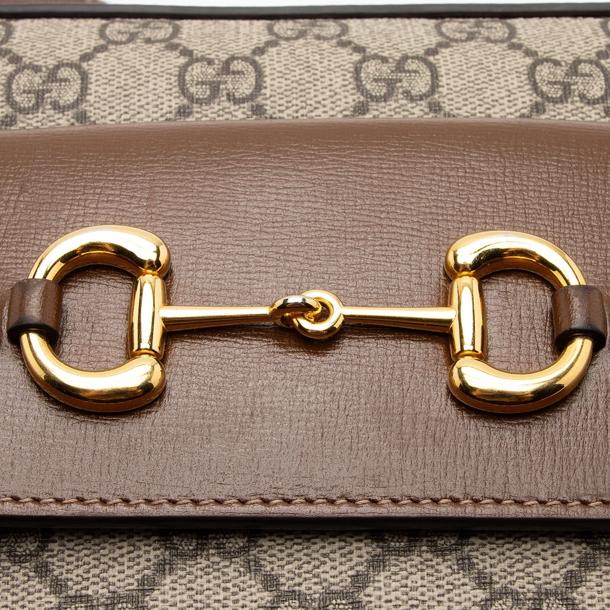 Gucci GG Supreme 1955 Horsebit Small Shoulder Bag (SHF-o9bVc1)