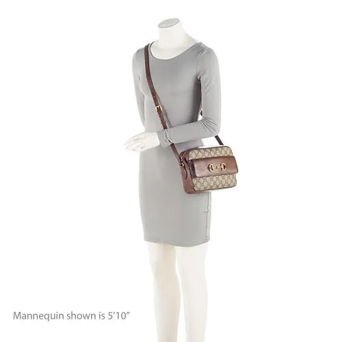 Gucci GG Supreme 1955 Horsebit Small Shoulder Bag (SHF-o9bVc1)