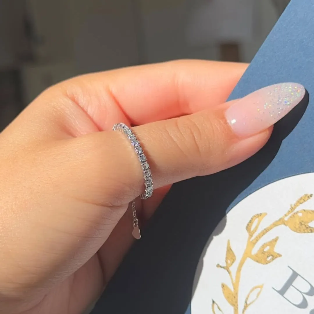 Hallmark Silver Eternity Chain Ring