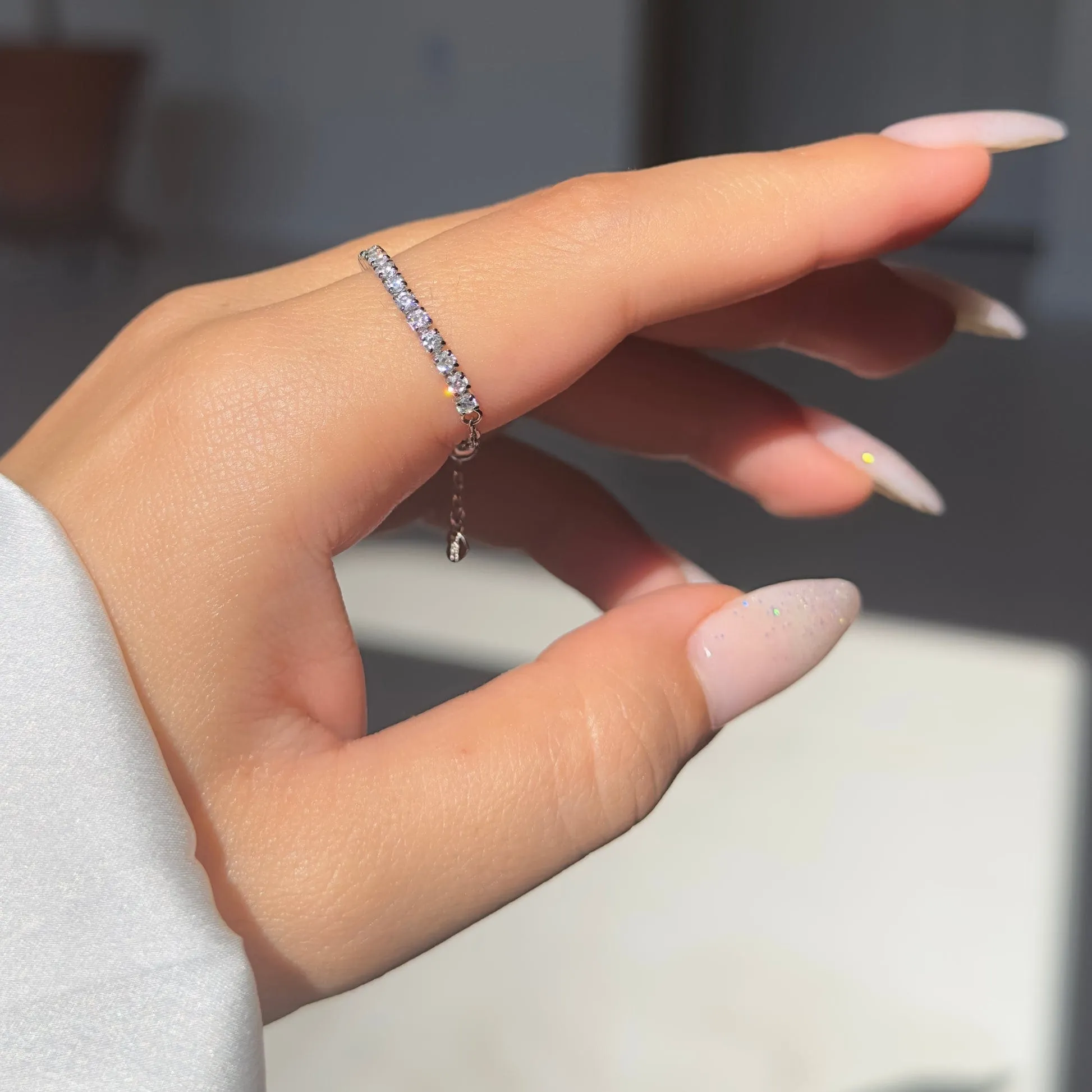 Hallmark Silver Eternity Chain Ring
