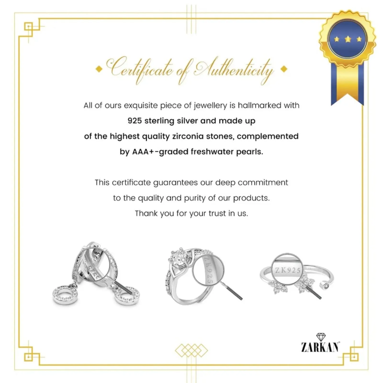 Hallmark Silver Eternity Chain Ring