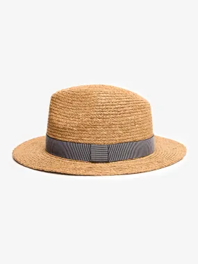 Handmade Curled Brim Jazz Straw Hat