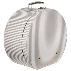 Hat Box Beige Stripes by Lierys