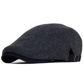 Herringbone Wool Cap | EDWARD