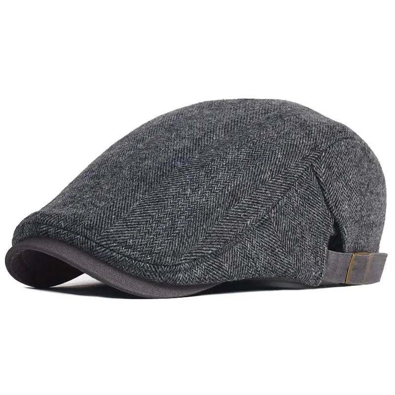 Herringbone Wool Cap | EDWARD