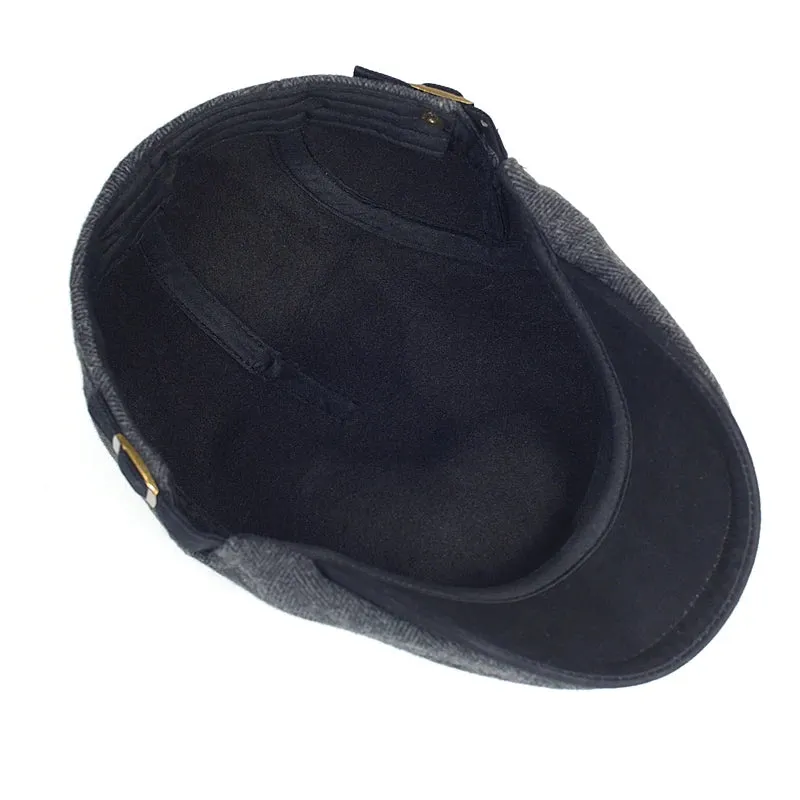 Herringbone Wool Cap | EDWARD
