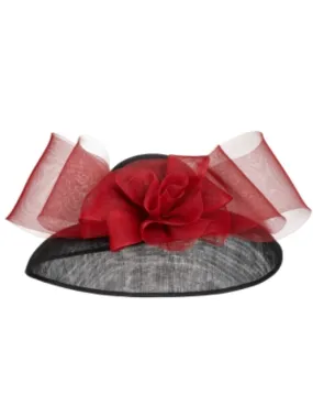 Hostie Hats Blenheim Hat With Bow Black & Red