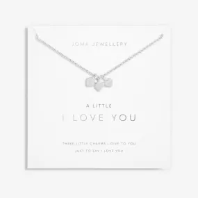 I Love You Silver 46cm   5cm Extender Necklace 6110
