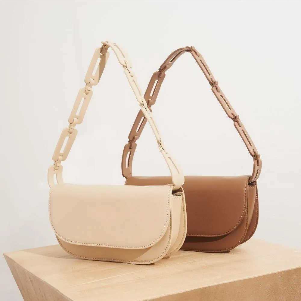 Inez Bone Recycled Vegan Shoulder Bag - FINAL SALE