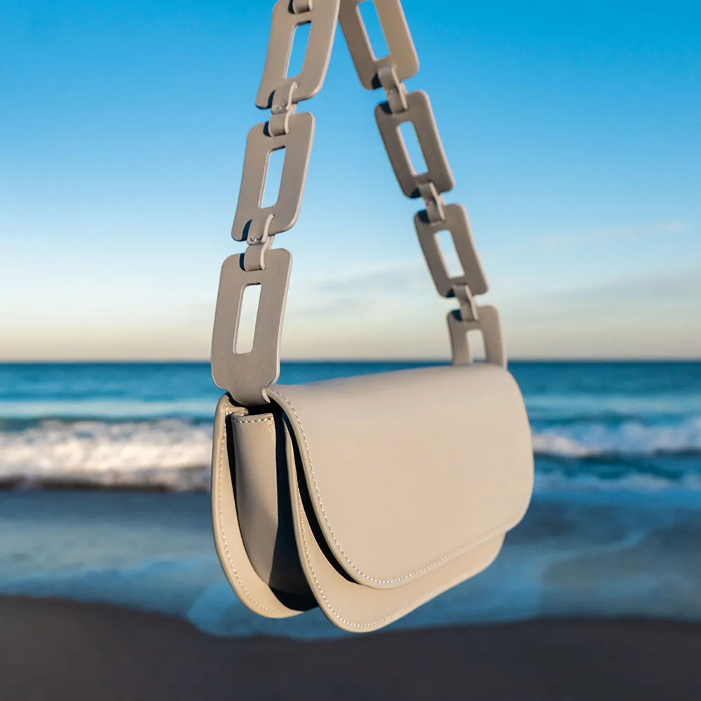 Inez Bone Recycled Vegan Shoulder Bag - FINAL SALE