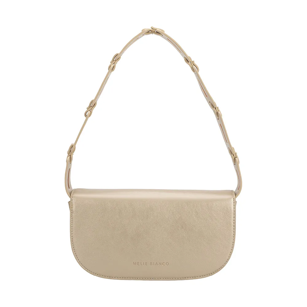 Inez Gold Metallic Recycled Vegan Shoulder Bag - FINAL SALE