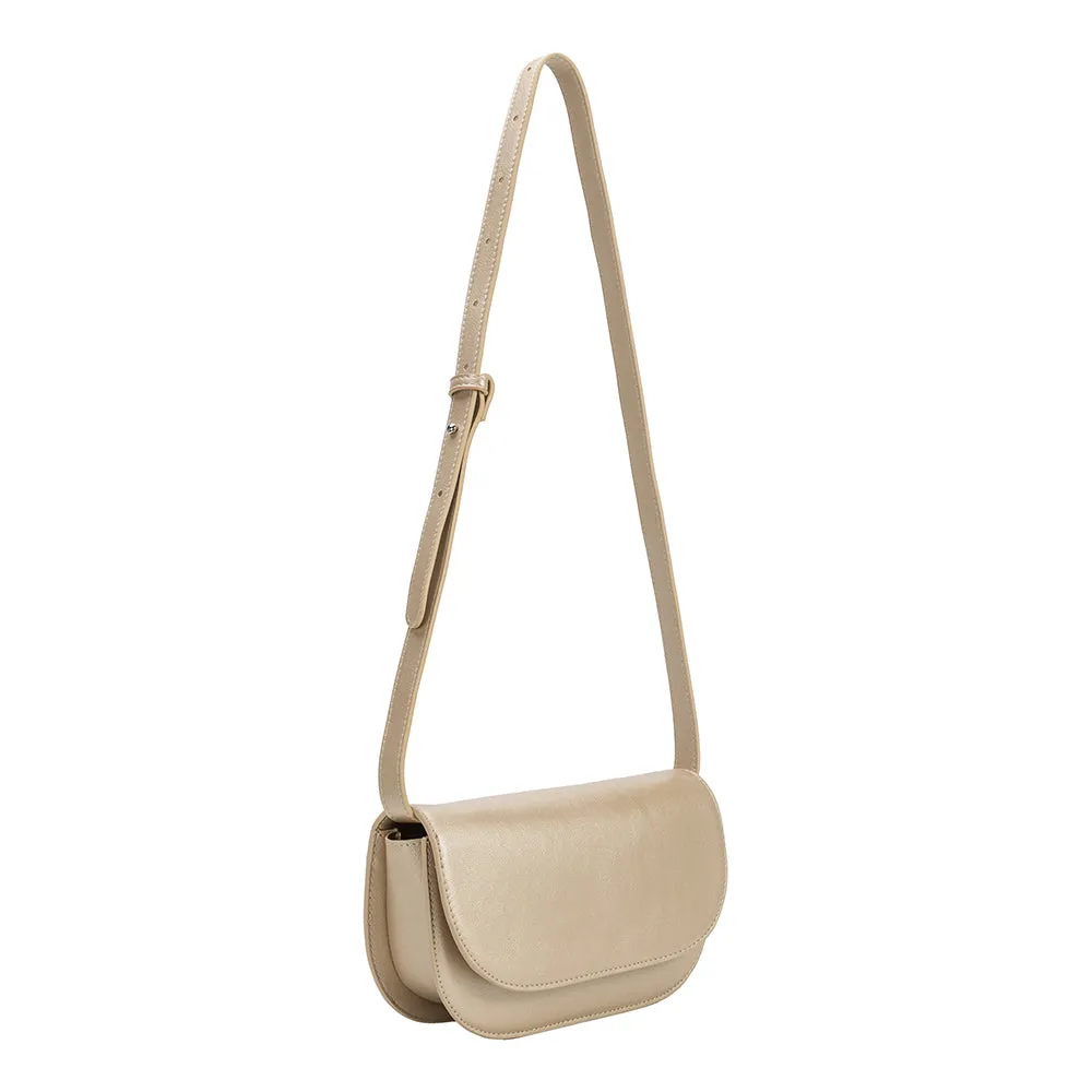 Inez Gold Metallic Recycled Vegan Shoulder Bag - FINAL SALE