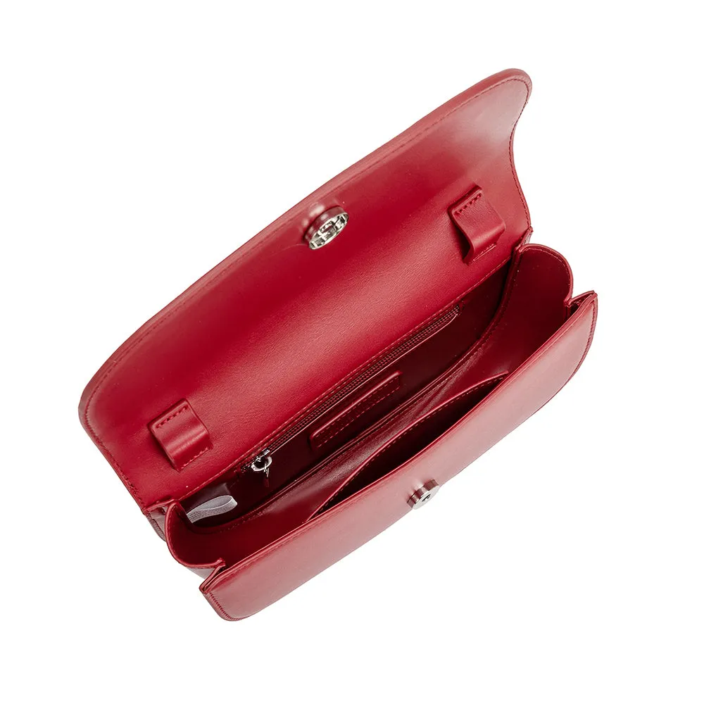 Inez Red Recycled Vegan Shoulder Bag - FINAL SALE
