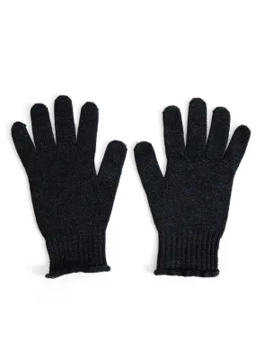 Jasmine Jersey Gloves in Merino Wool Black
